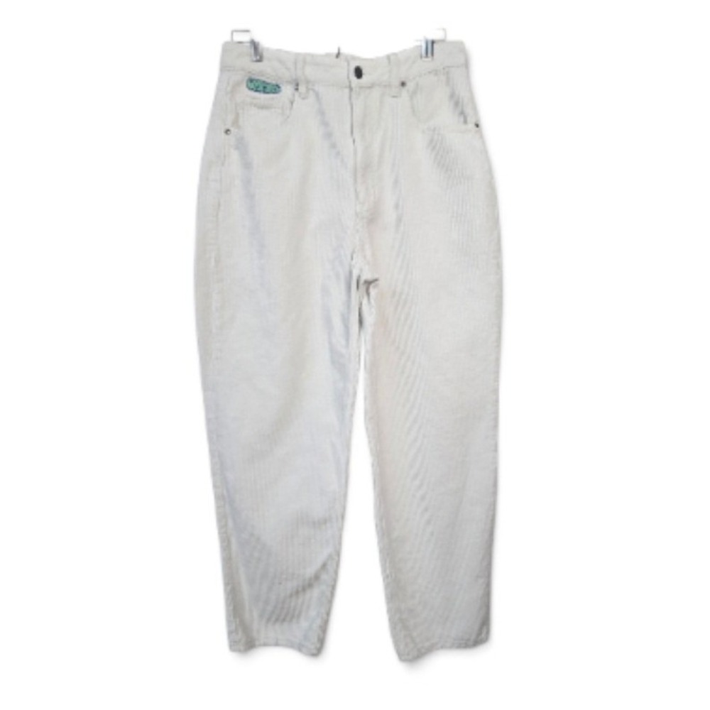 Empyre Pants Women Cream  Size 9 Corduroy Loose Fit Tapered Skate